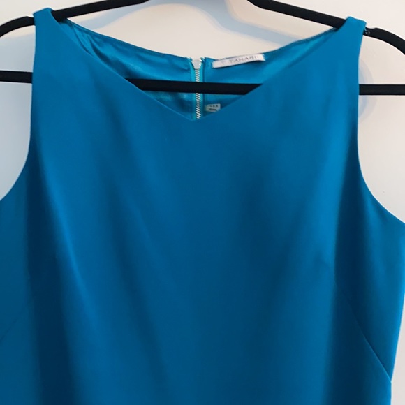 Tahari Size 8 Teal Dress - Picture 2 of 5